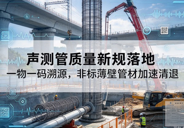 文安声测管质量新规落地，一物一码溯源，非标薄壁管材加速清退